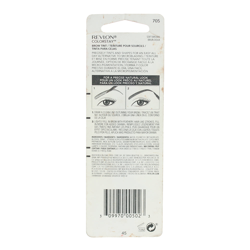 Revlon Colorstay 705 Soft Brown Brow Tint 1.8ml