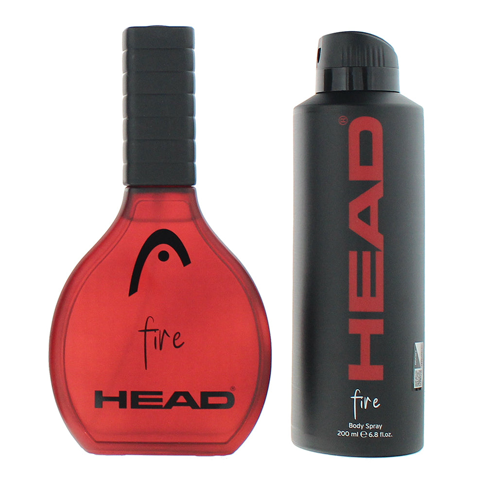 Head Fire 2 Piece Gift Set: Eau de Toilette 100ml - Deodorant Spray 200ml - Product