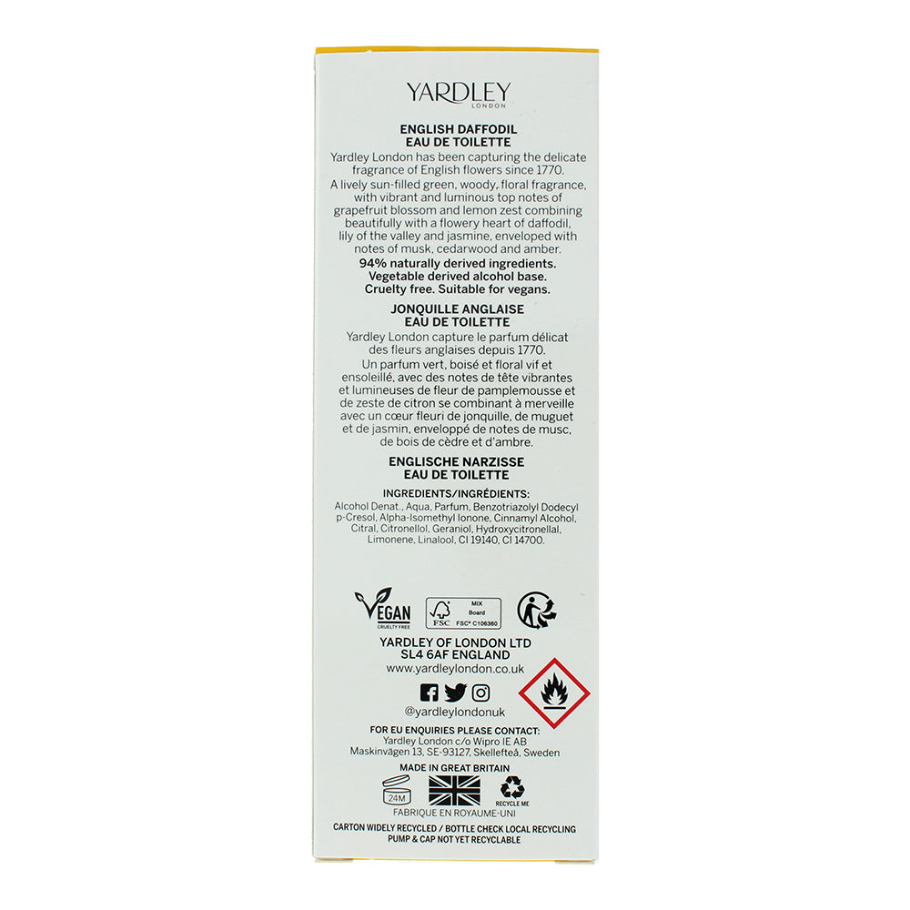 Yardley English Daffodil Eau de Toilette 125ml