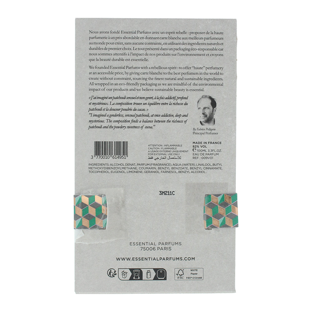 Essential Parfums Patchouli Mania Refillable Eau de Parfum 100ml