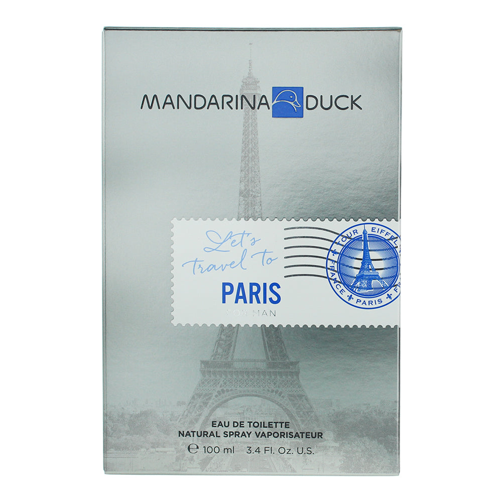 Mandarina Duck Let's Travel To Paris For Men Eau de Toilette 100ml - Box