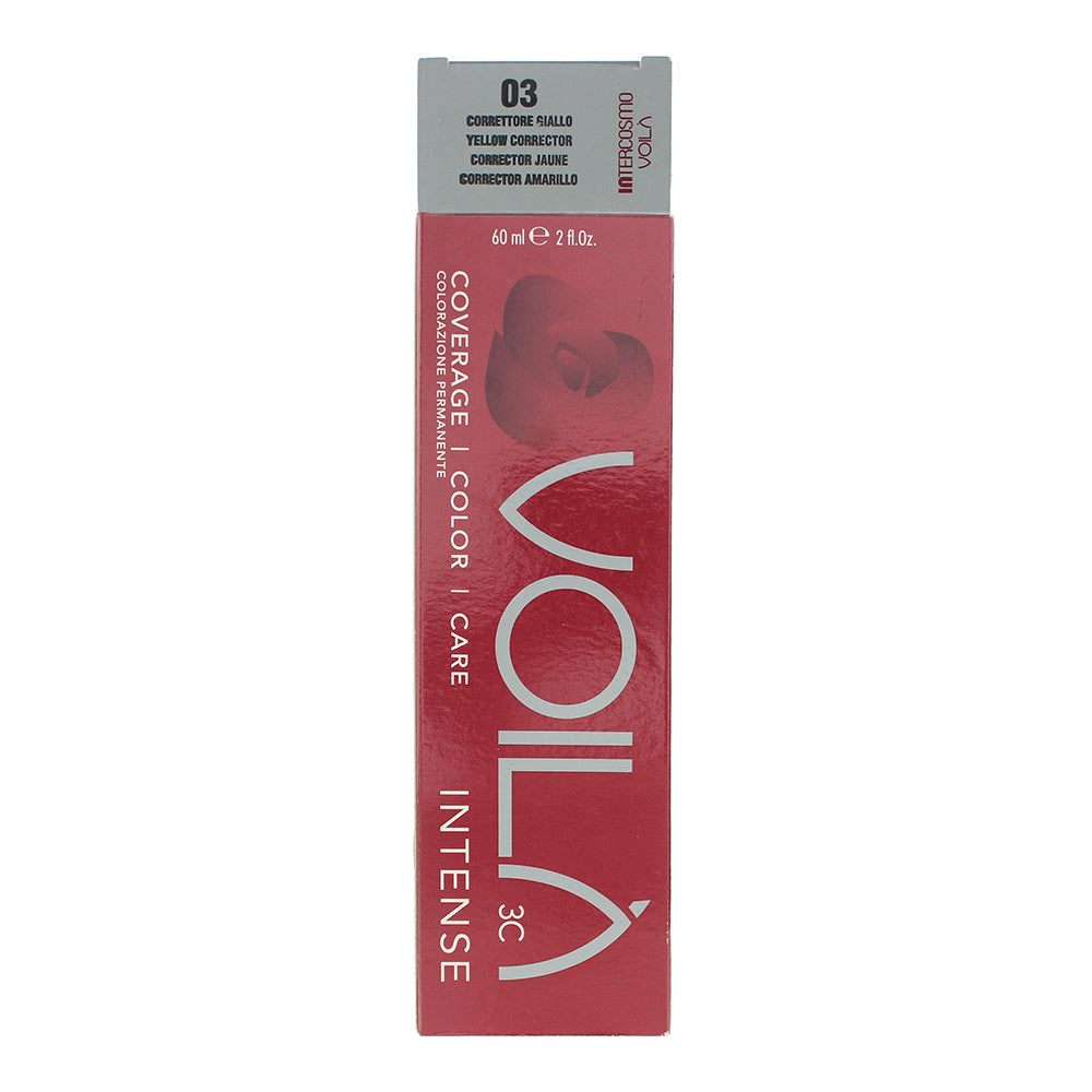 Intercosmo Voilà 3C Intense 03 Yellow Corrector Hair Colour 60ml - Box