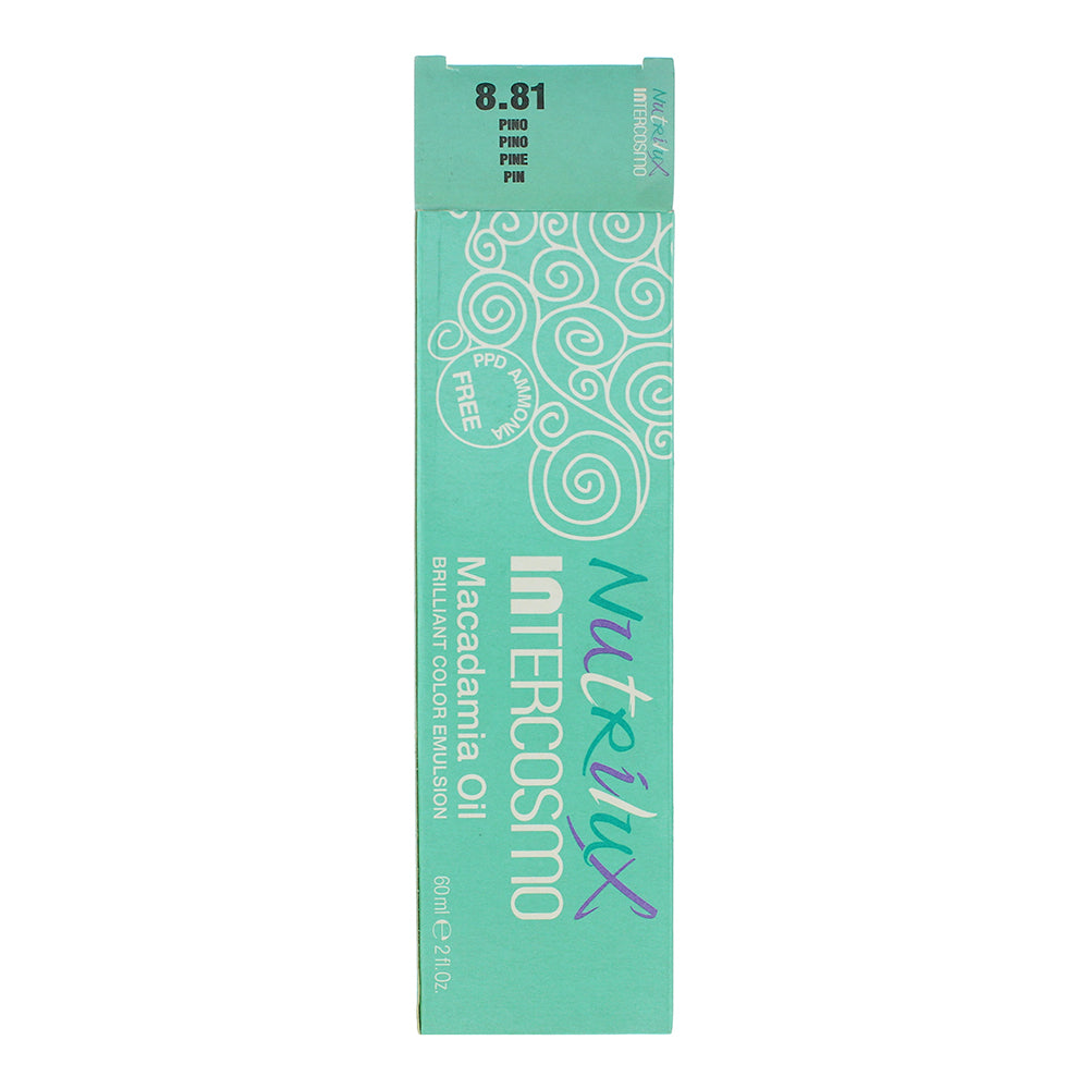Intercosmo Nutrilux Macadamia Oil 8.81 Pine Hair Colour 60ml - Box