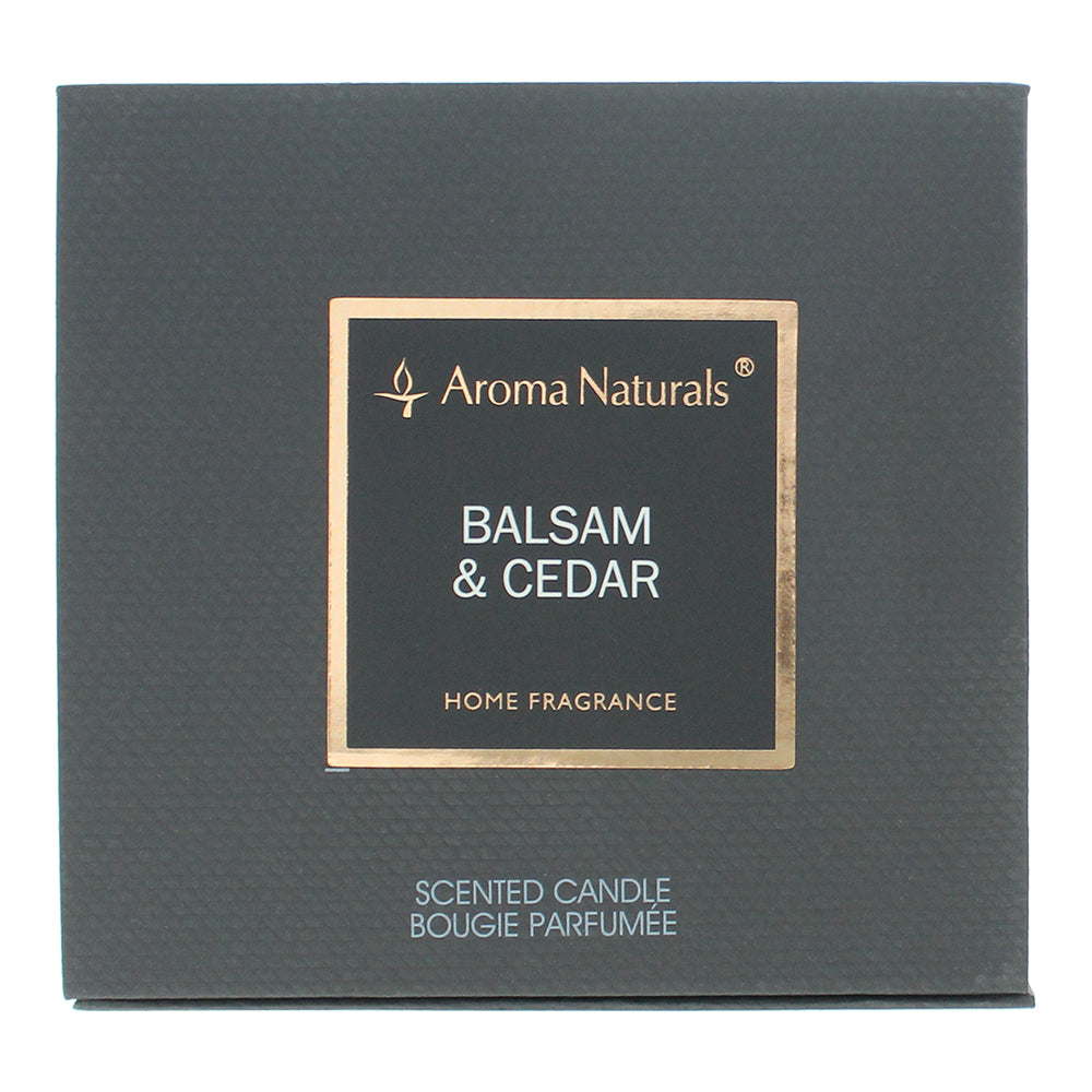 Aroma Naturals Balsam & Cedar Candle 215g - Box