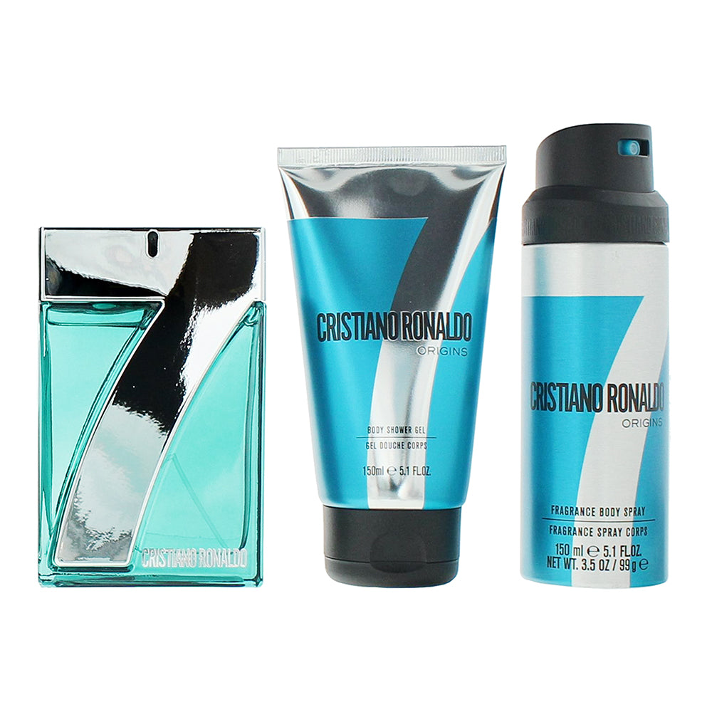 Cristiano Ronaldo Origins 3 Piece Gift Set: Eau de Toilette 100ml - Shower Gel 1 - Product