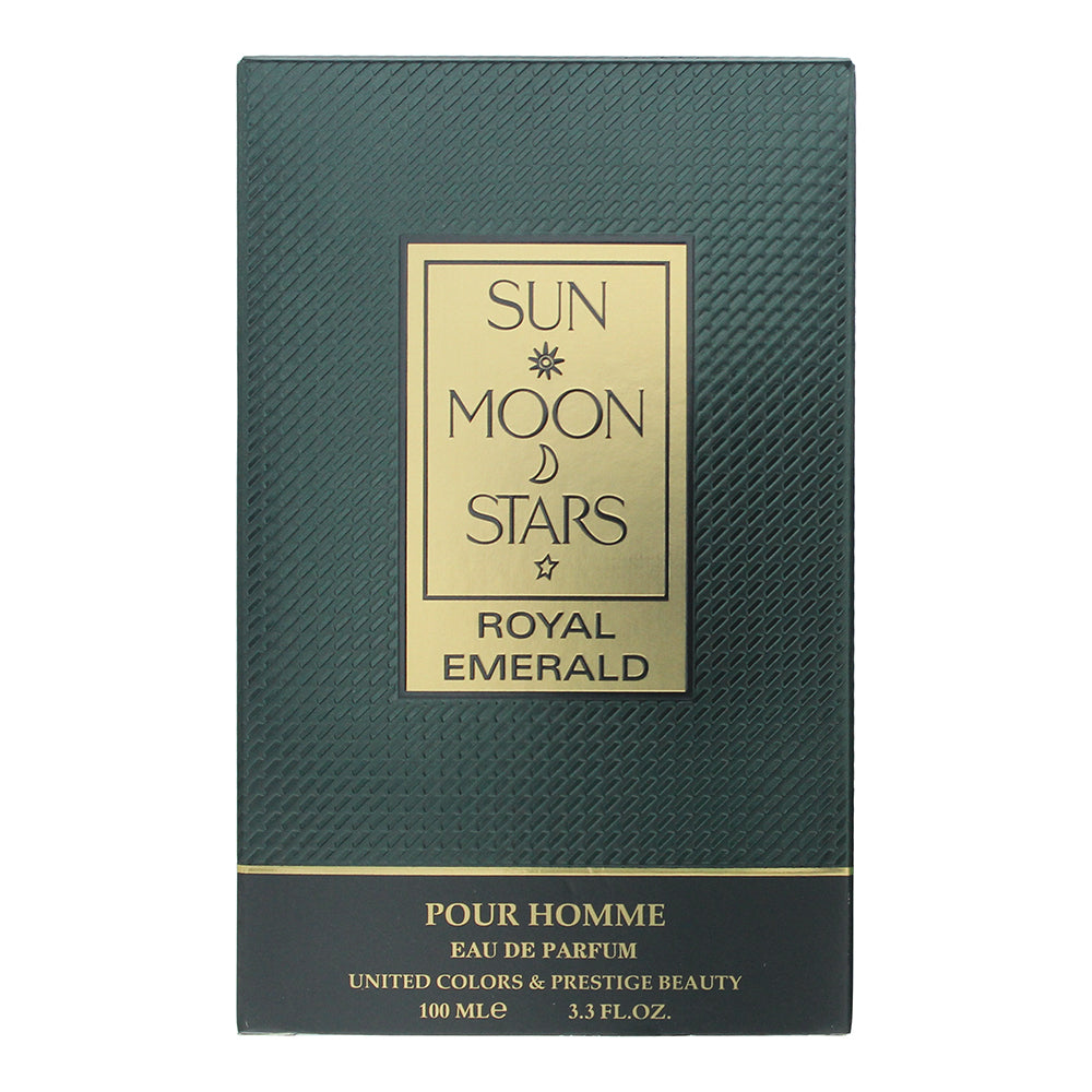 United Colors & Prestige Beauty Sun Moon Stars Royal Emerald Pour Homme Eau de P - Box