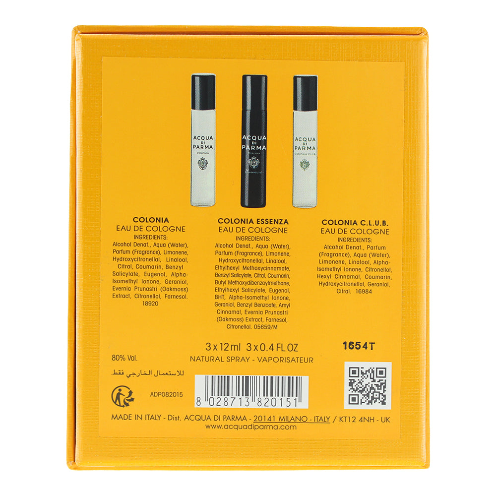 Acqua Di Parma Colonia Discovery Set 3 Piece Gift Set: Colonia Eau de Cologne 12