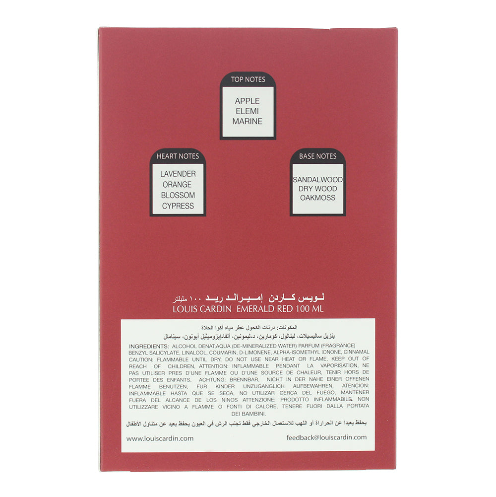 Louis Cardin Emerald Exclusif Red Eau de Parfum 100ml