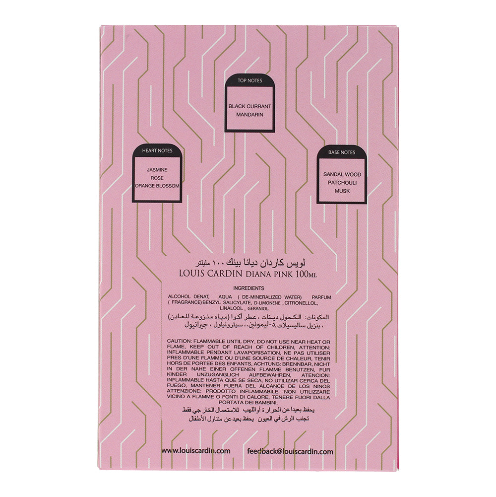 Louis Cardin Diana Pink Eau de Parfum 100ml