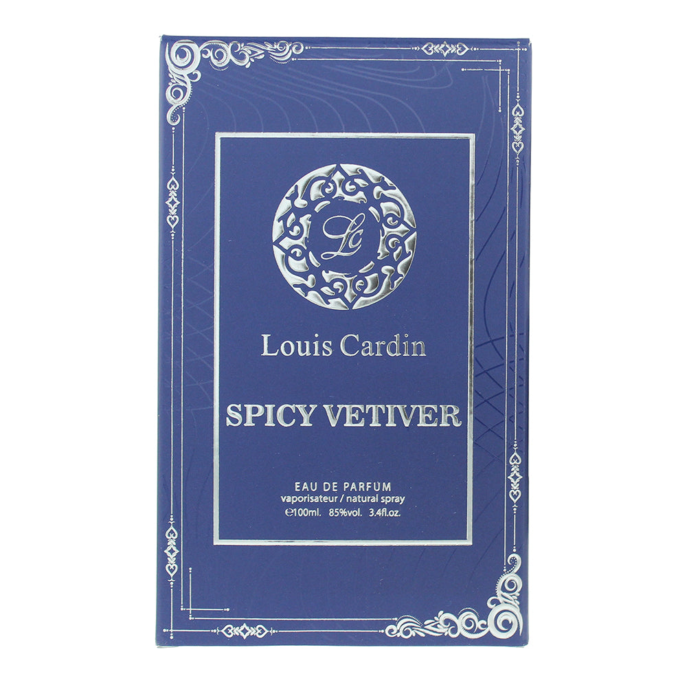 Louis Cardin Spicy Vetiver Eau de Parfum 100ml - Box