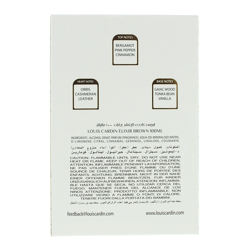 Louis Cardin Elixir Brown Eau de Parfum 100ml