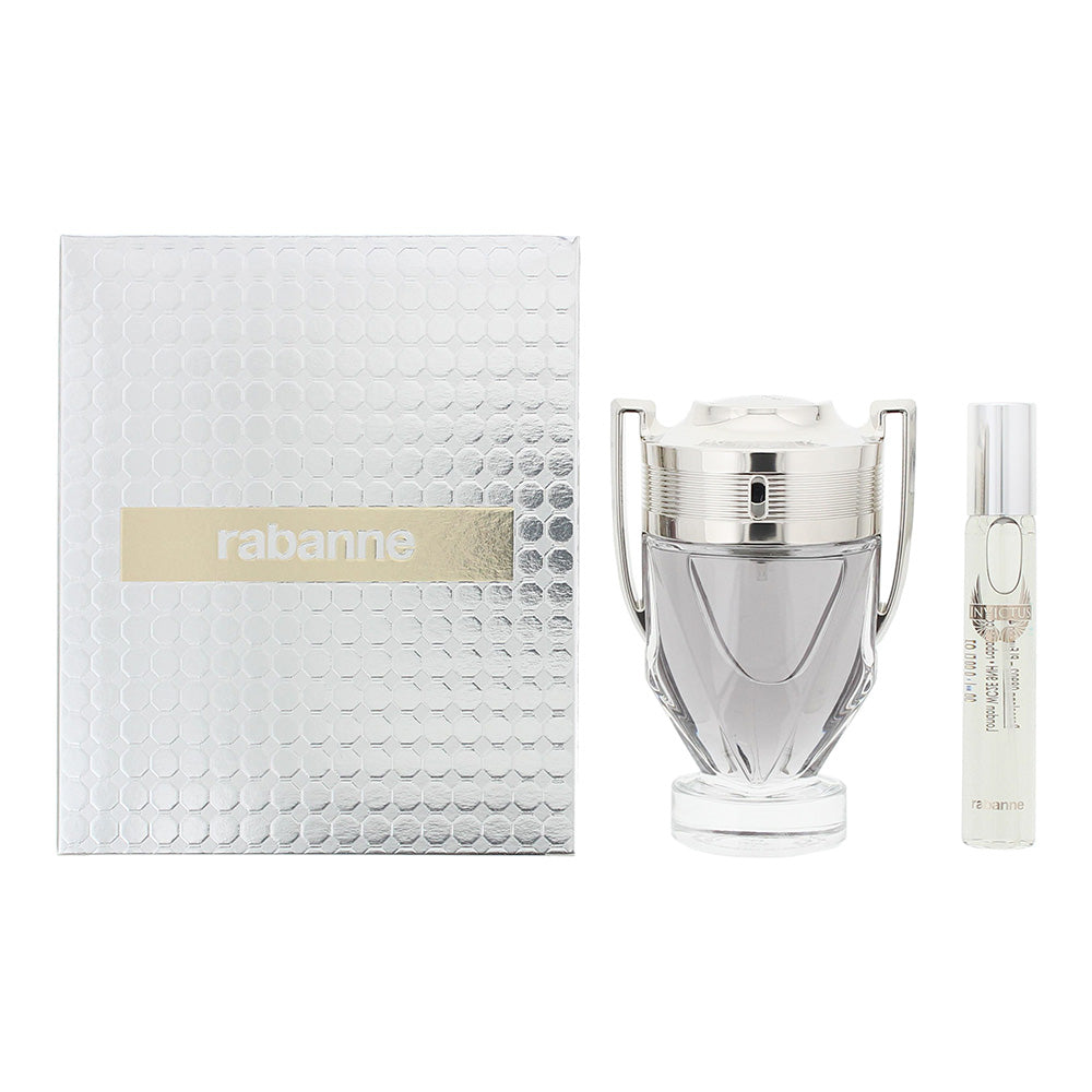 Paco Rabanne Invictus 2 Piece Gift Set: Eau de Toilette 100ml - Eau de Toilette 