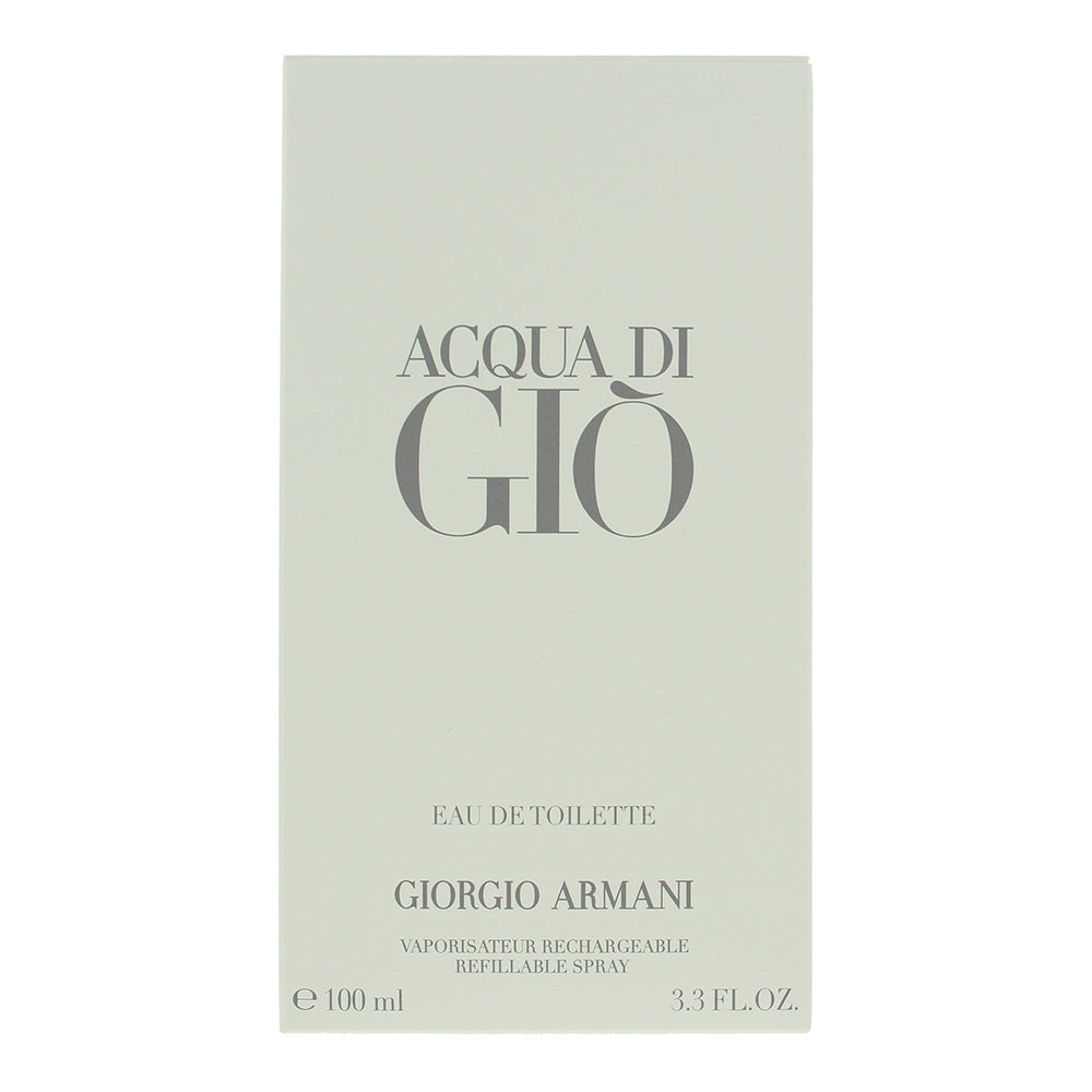 Giorgio Armani Acqua Di Giò Reffilable Eau de Toilette 100ml - Box