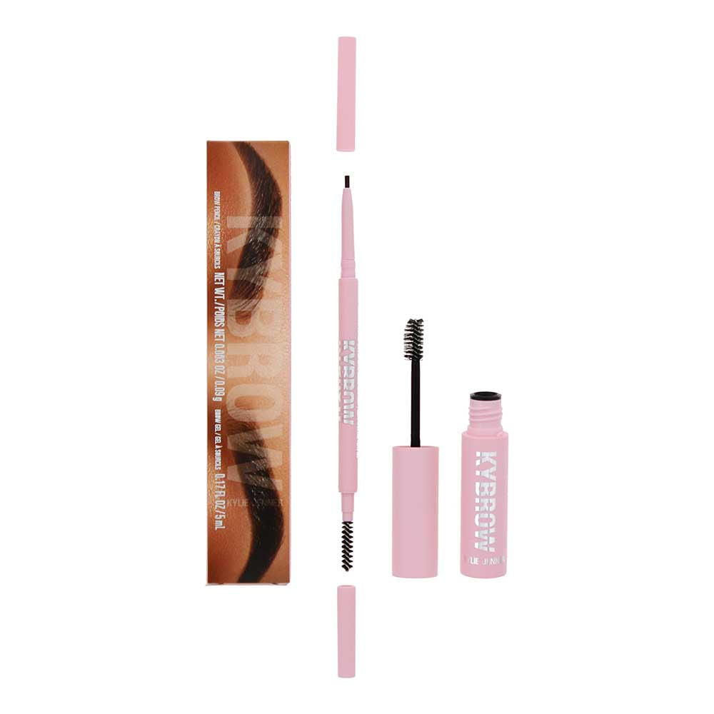 Kylie Jenner Kylie Kybrow 005 Dark Brown 2 Piece Gift Set: Eyebrow Pencil 0.9g -