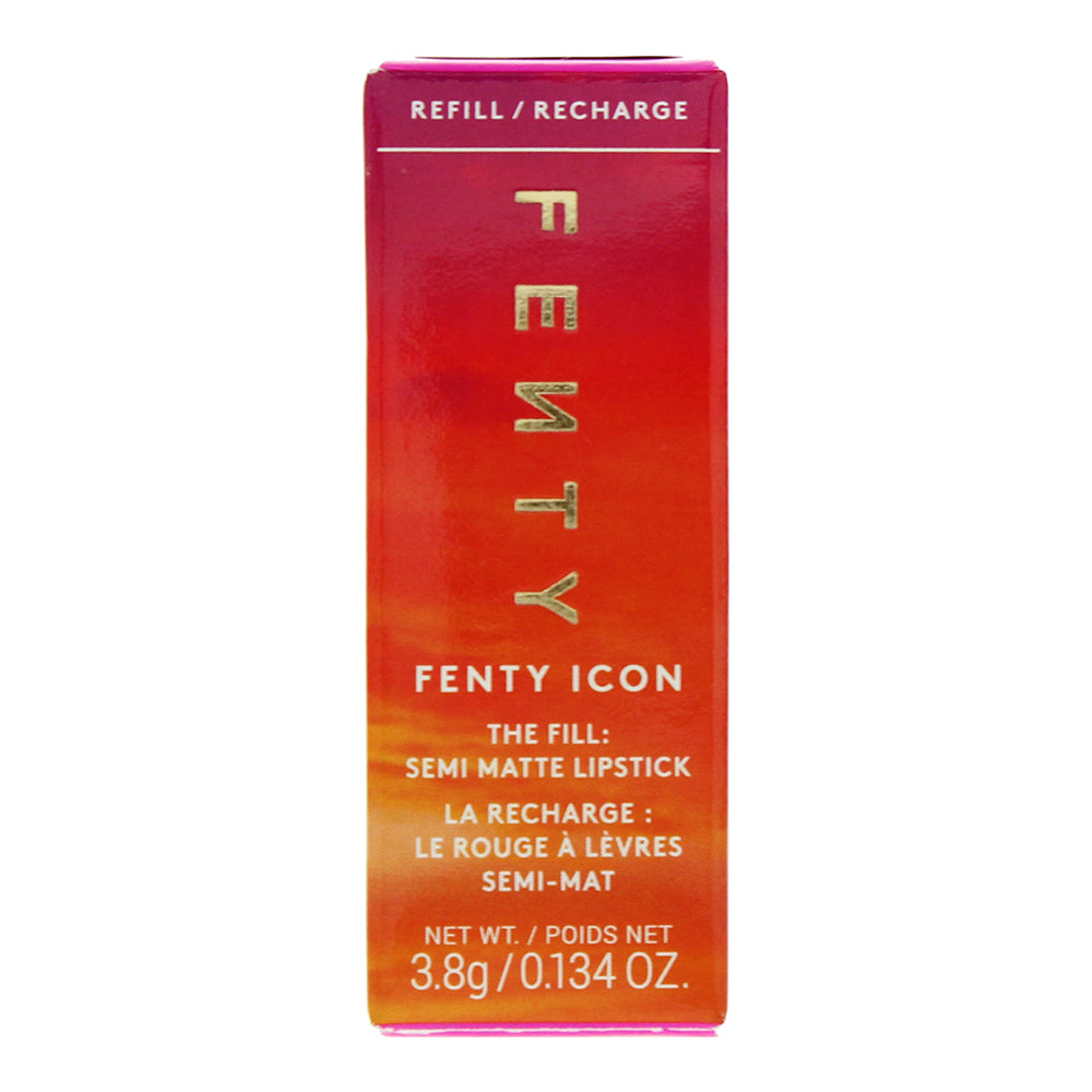 Fenty Beauty Icon The Fill Semi-Matte Refillable Nosy Rosy Lipstick 3.8g - Box