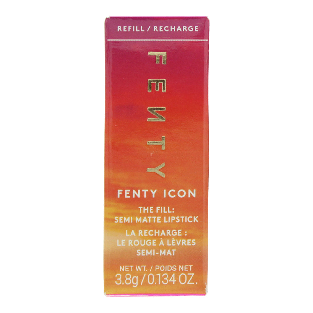 Fenty Beauty Icon The Fill Semi-Matte Refillable Tropic Doll Lipstick 3.8g - Box