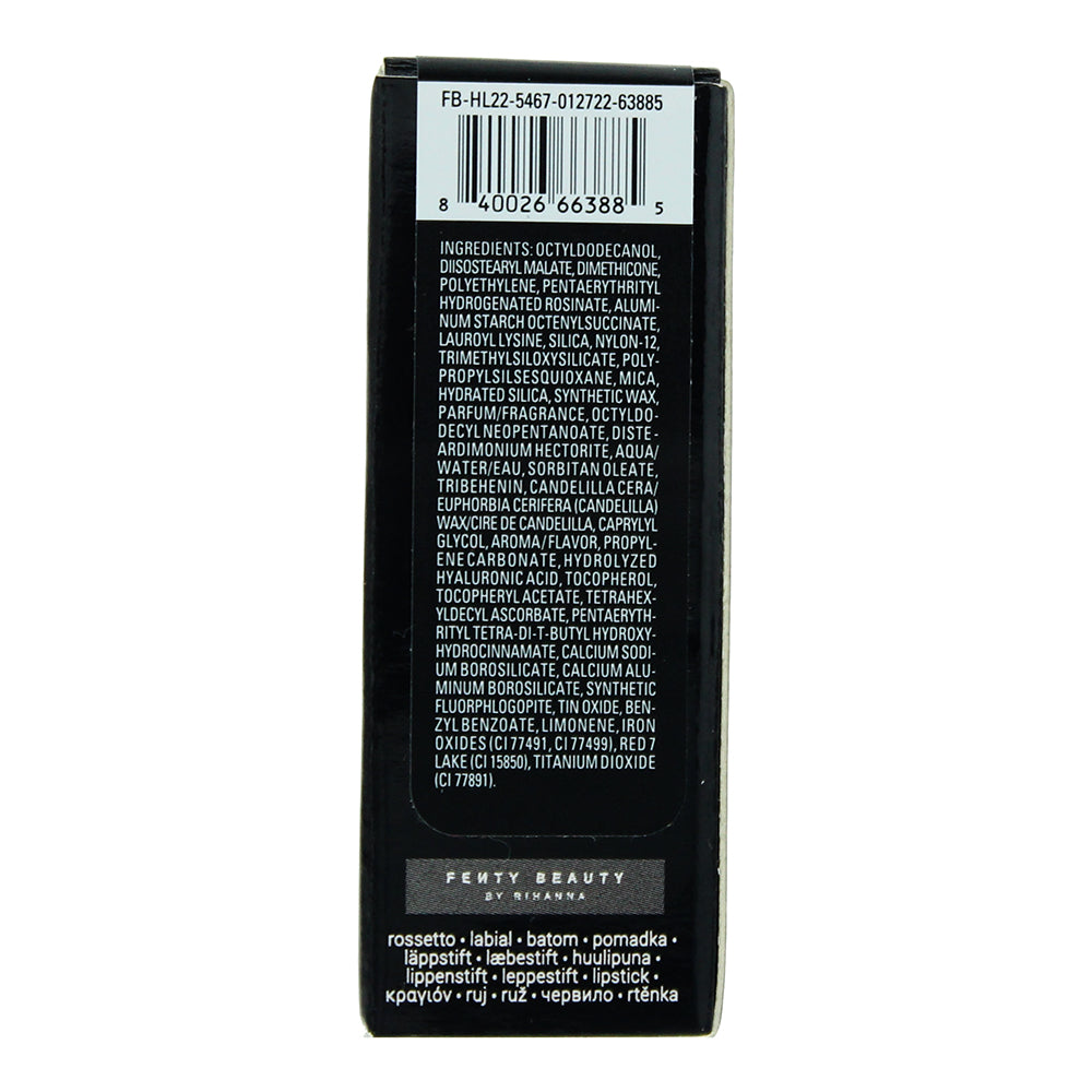 Fenty Beauty Icon Semi Matte Refillable Rowdy Roadie Lipstick 3.8g