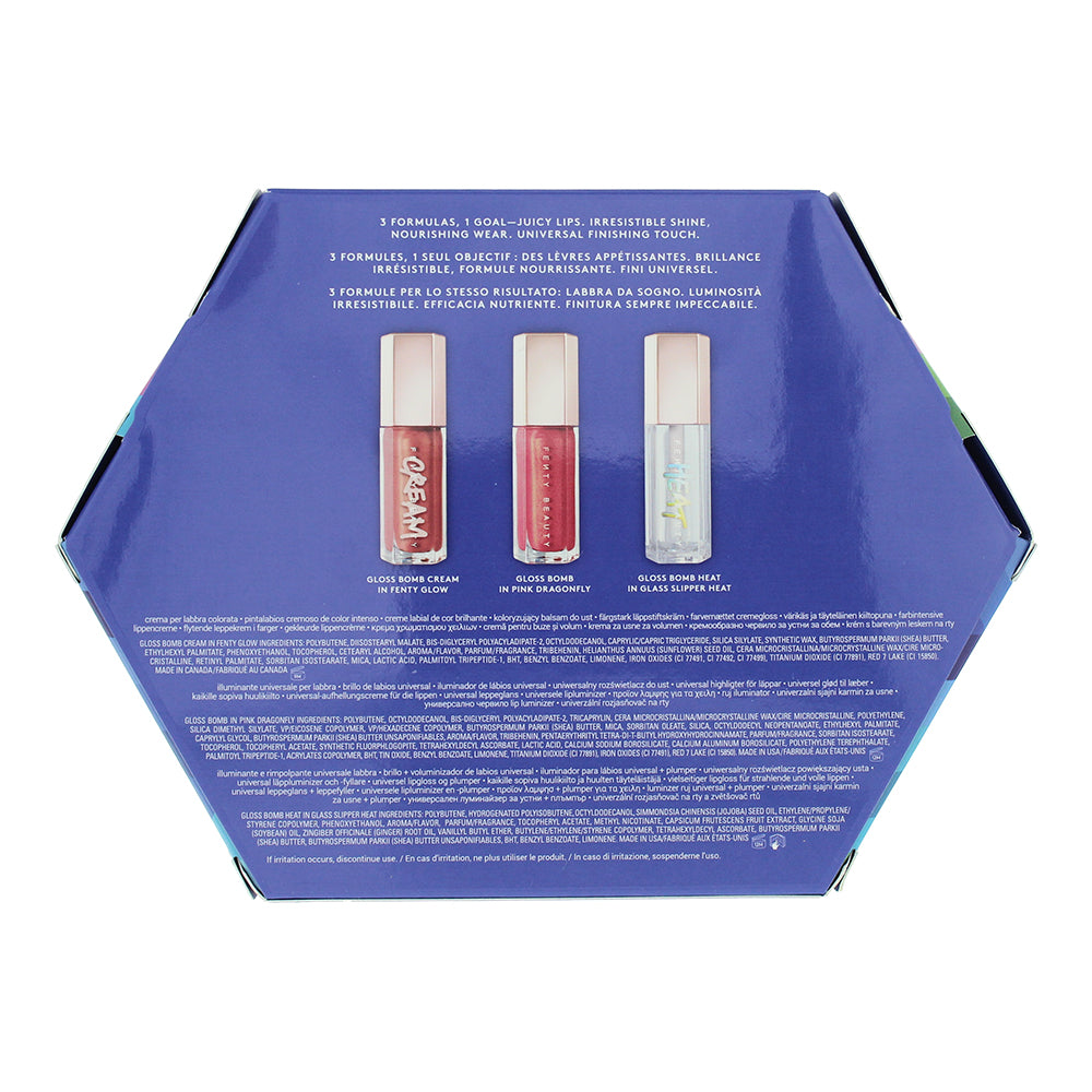 Fenty Beauty Glossy Posse Vol.6 Bomb Gloss Trio Lip Gloss 9ml