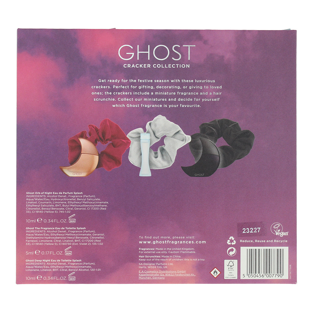 Ghost 3 Piece Gift Set: Orb Of Night Eau de Parfum 10ml - Ghost Deep Night Eau d