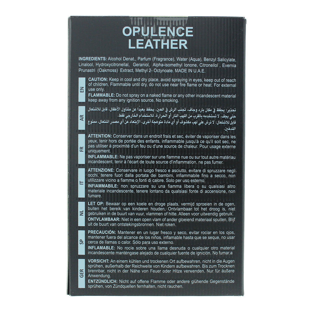 Maison Alhambra Opulence Leather Eau de Parfum 100ml - Ingredients
