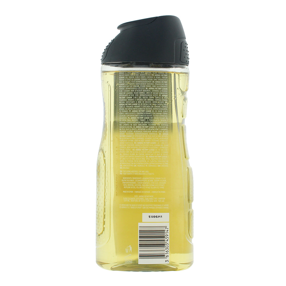 Adidas Victory League 3 In 1 Shower Gel 400ml - Ingredients