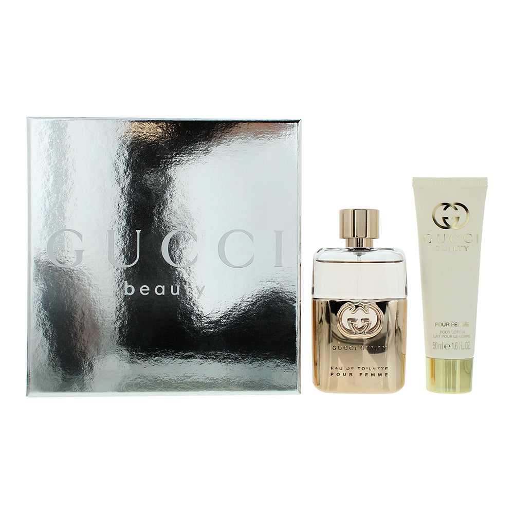 Gucci Guilty Pour Femme 2 Piece Gift Set: Eau de Toilette 50ml - Body Lotion 50m