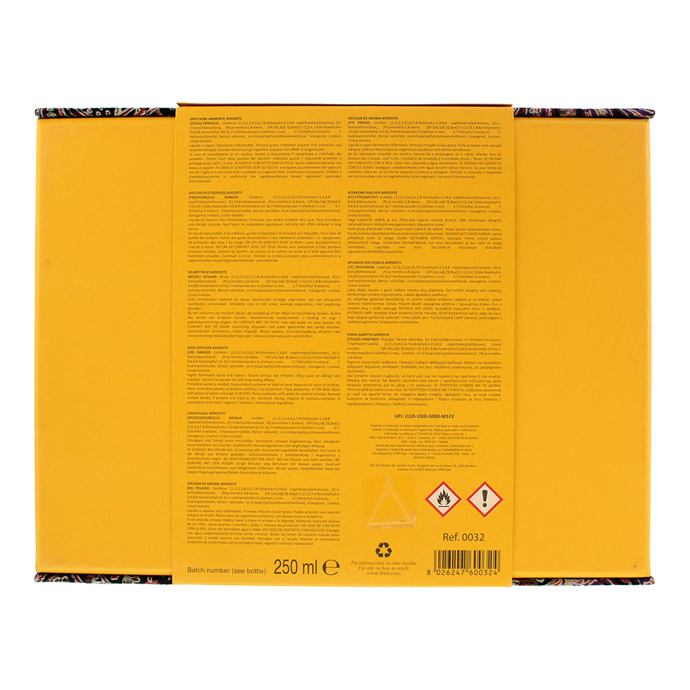 Etro Afrodite With 6 Sticks Diffuser 250ml