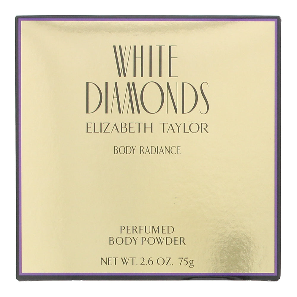 Elizabeth Taylor White Diamonds Body Radiance Dusting Body Powder 75g - Box