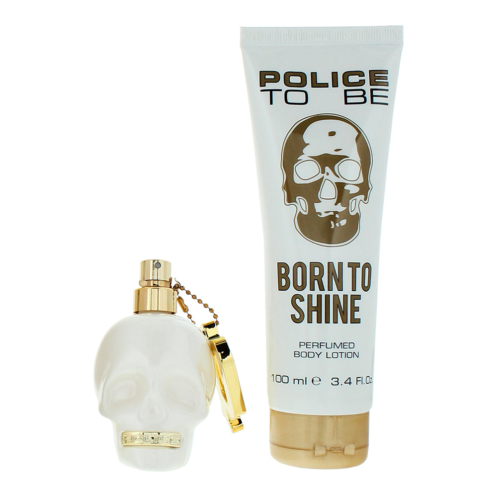 Police To Be Born To Shine 2 Piece Gift Set: Eau de Parfum 40ml - Body Lotion 10 - Product