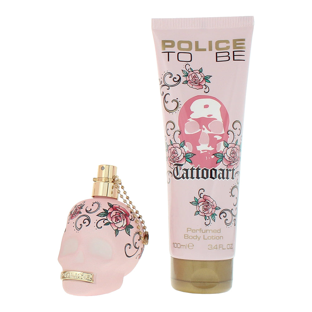 Police To Be Tatto Art 2 Piece Gift Set: Eau de Parfum 40ml - Body Lotion 100ml - Product