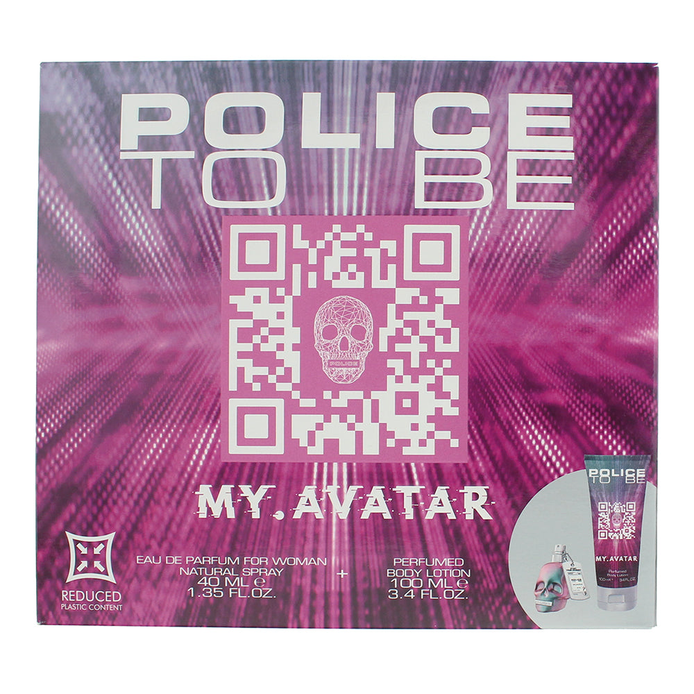 Police To Be My Avatar 2 Piece Gift Set: Eau de Parfum 40ml - Body Lotion 100ml - Box