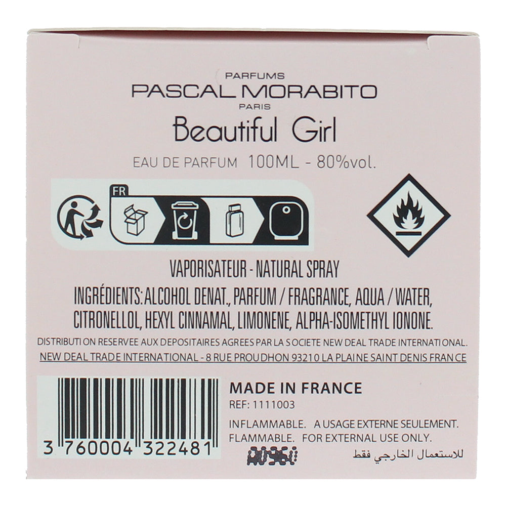 Pascal Morabito Beautiful Girl Eau de Parfum 100ml