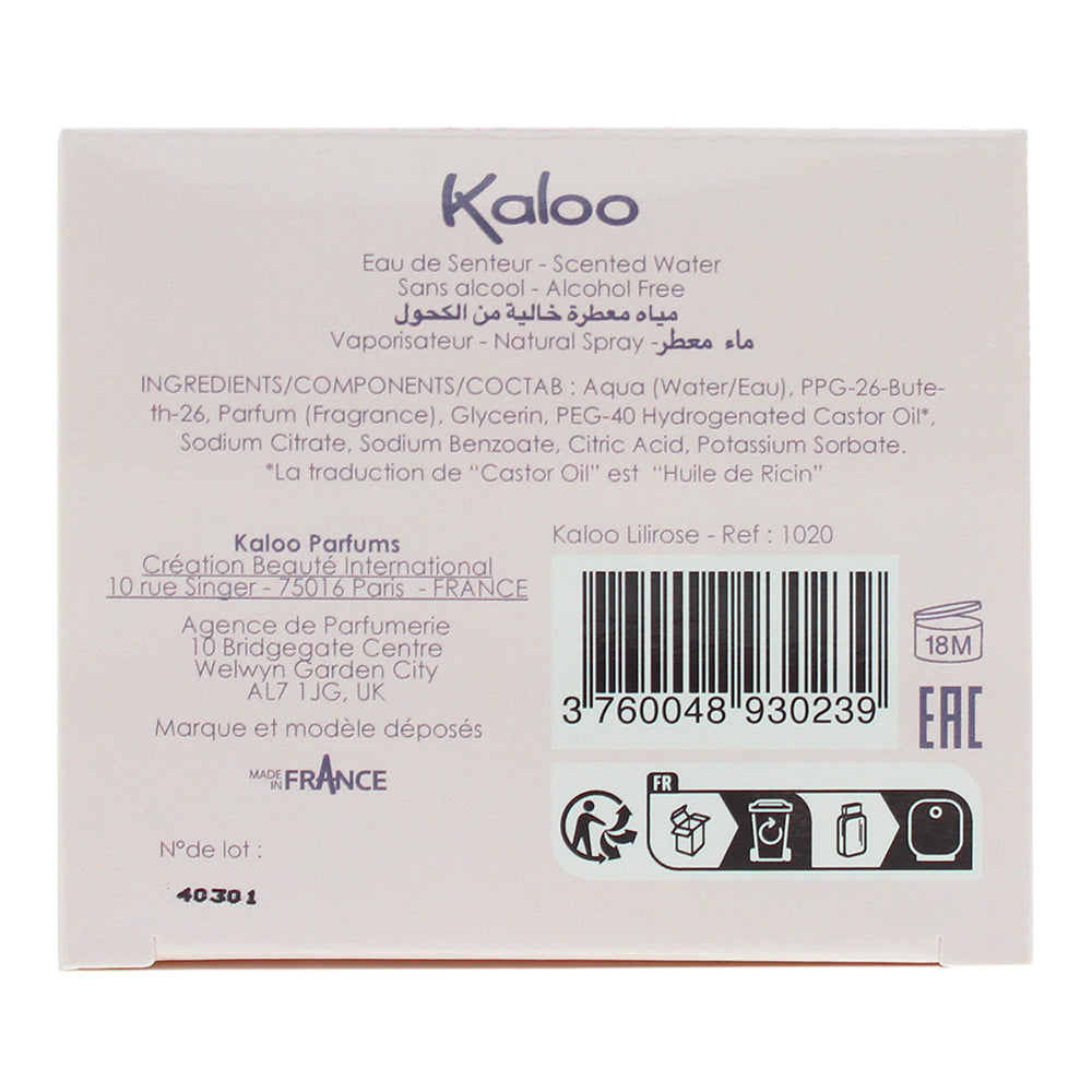 Kaloo Lilirose Scented Water 100ml
