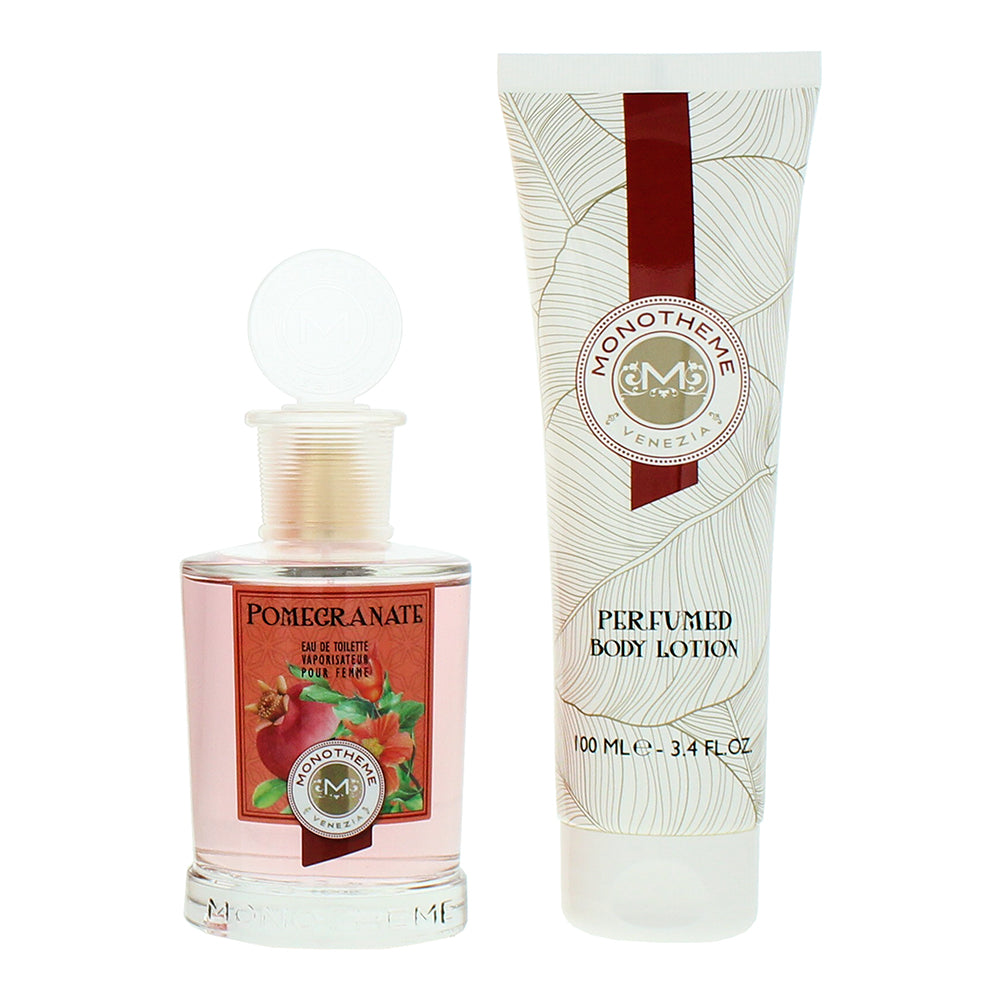 Monotheme Pomegranate 2 Piece Gift Set: Eau de Toilette 100ml - Body Lotion 100m - Product