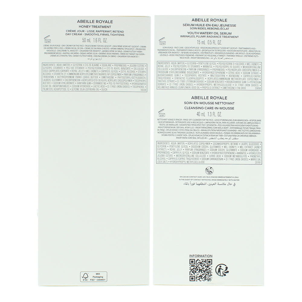 Guerlain Abeille Royale 3 Piece Gift Set: Day Cream 50ml - Cleansing Foam 40ml -