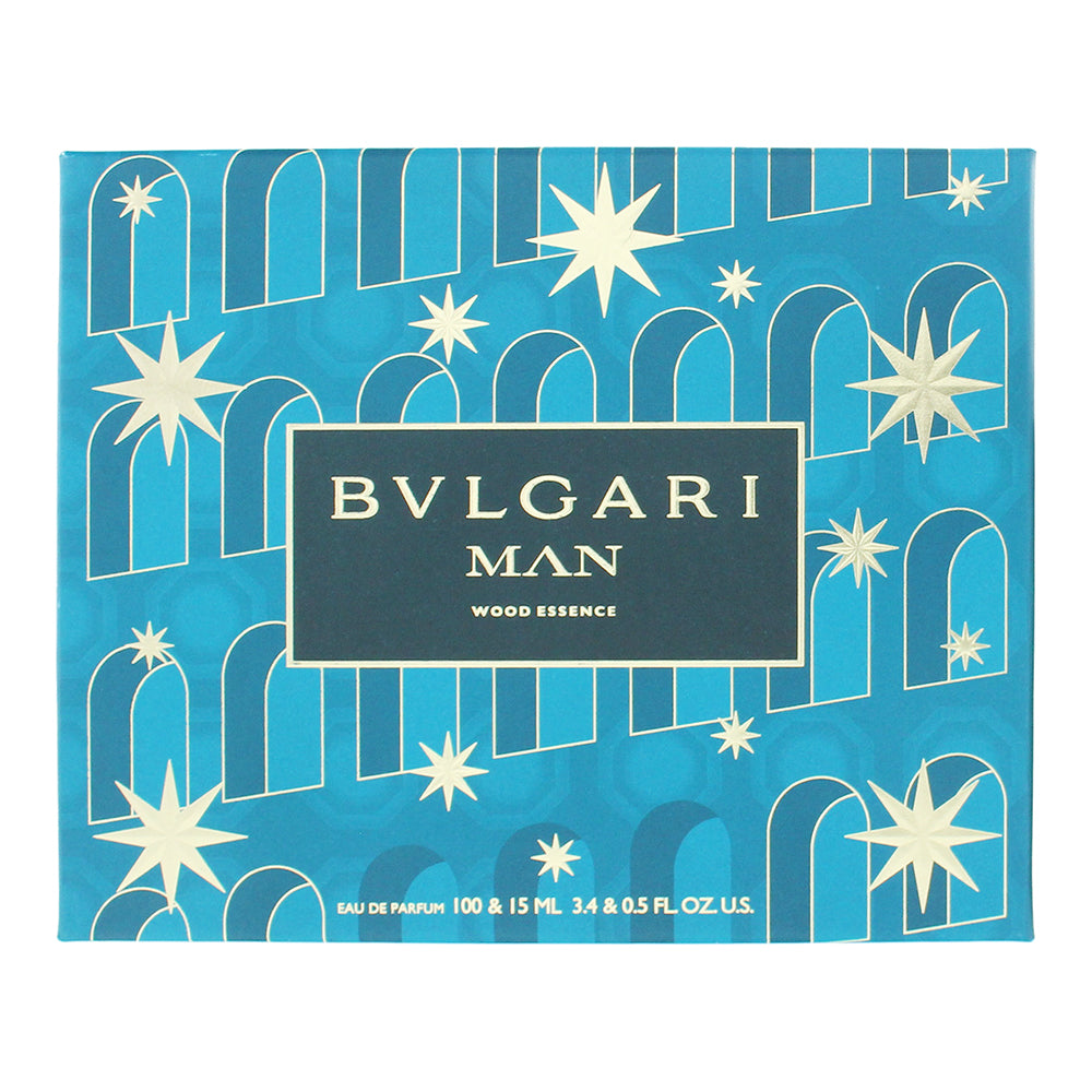Bulgari Man Wood Essence 2 Piece Gift Set: Eau de Parfum 100ml - Eau de Parfum 1 - Box