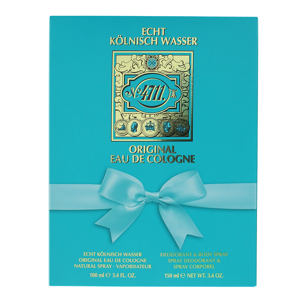 4711 Original 2 Piece Gift Set: Eau de Cologne 100ml - Deodorant Spray 150ml - Box