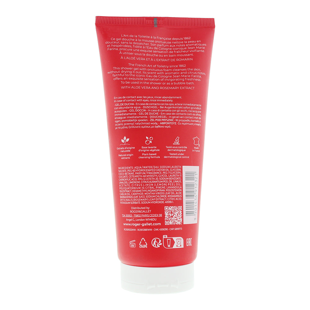 Roger & Gallet Jean Marie Farina Shower Gel 200ml