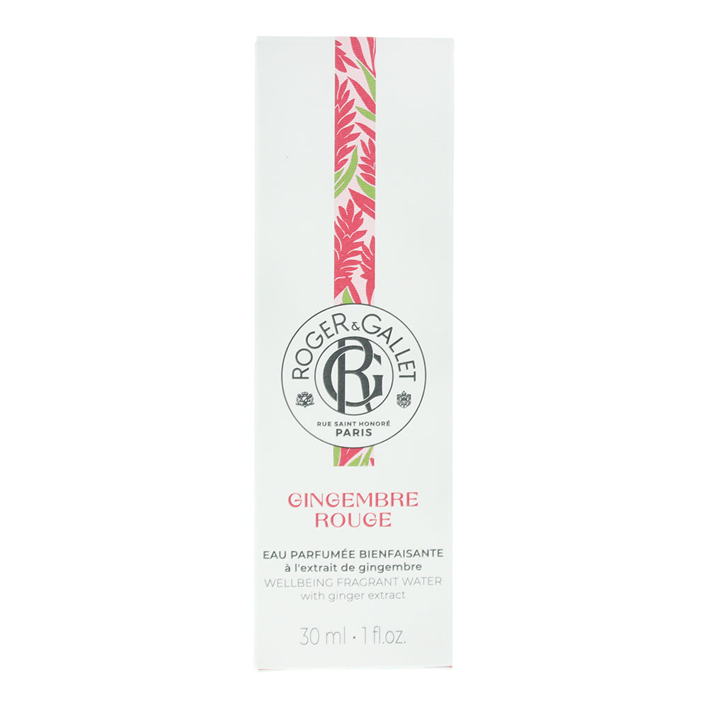 Roger & Gallet Gingembre Rouge Fragrant Water 30ml - Box