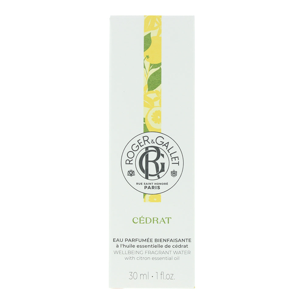Roger & Gallet Cedrat Fragrant Water 30ml - Box