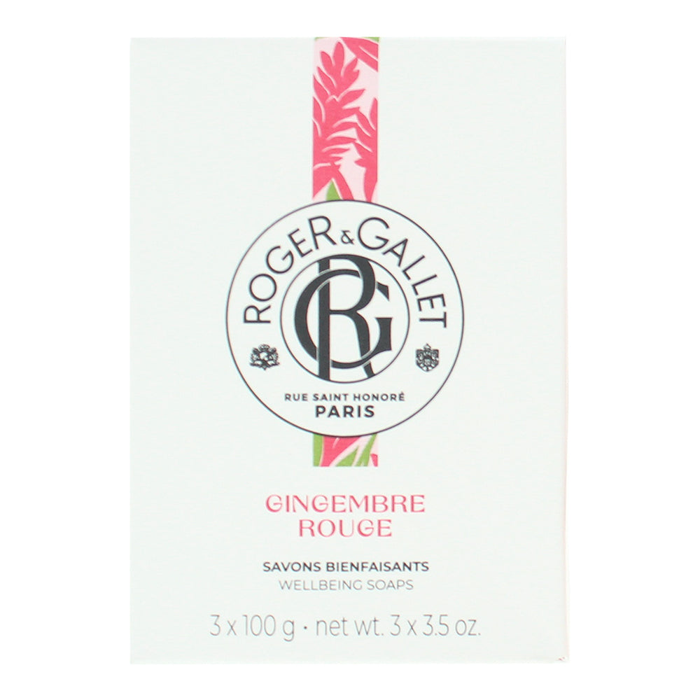Roger & Gallet Gingembre Rouge 3 x Soap 100g - Box