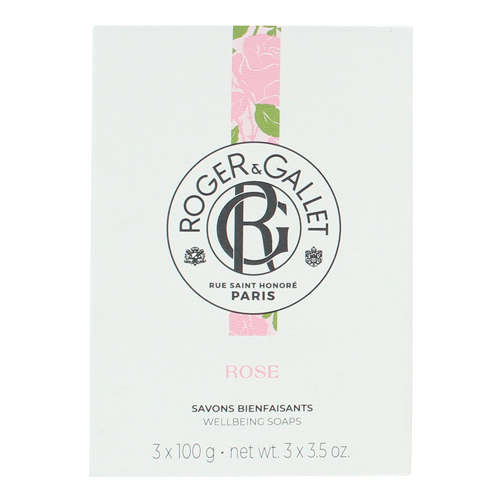Roger & Gallet Rose 3 x Soap 100g - Box