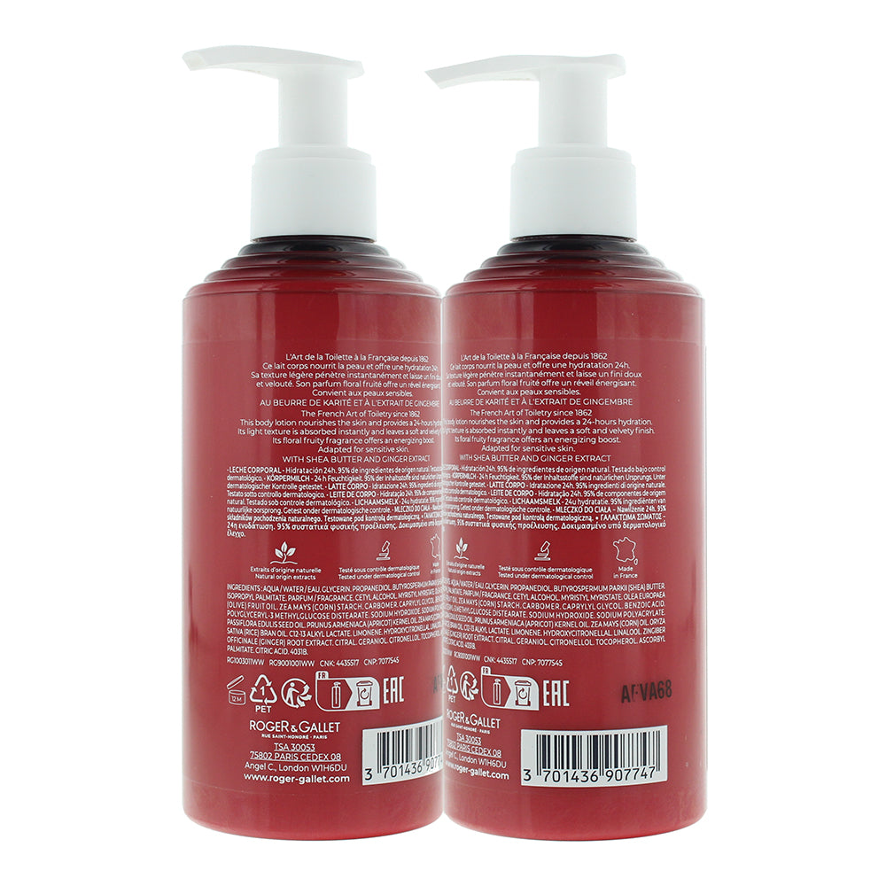 Roger & Gallet Gingembre Rouge Body Milk 250ml