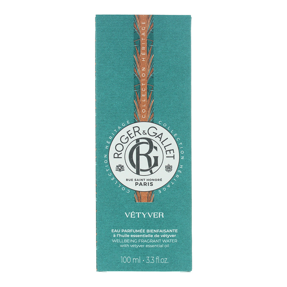 Roger & Gallet Vetyver Fragrant Water 100ml - Box