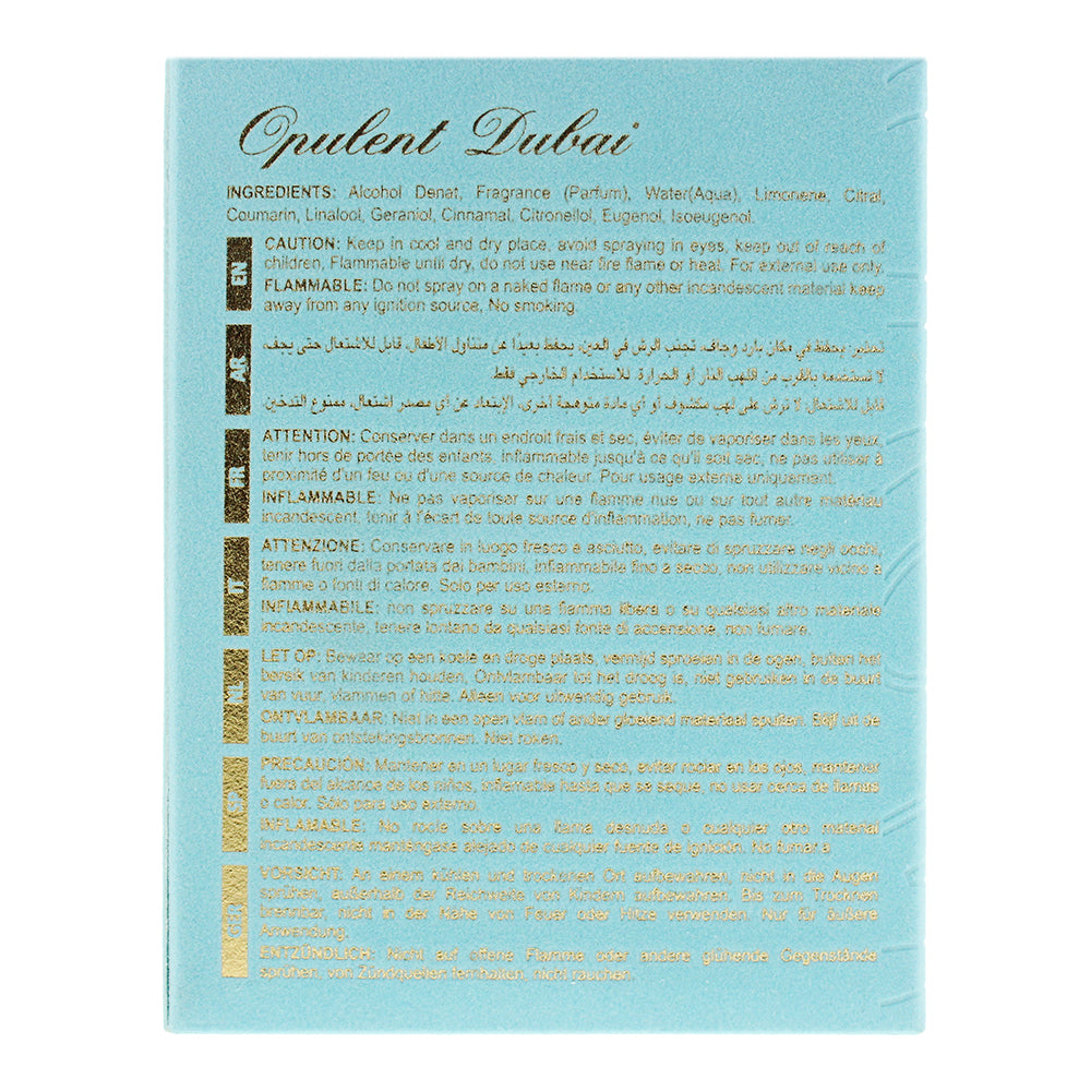 Lattafa Opulent Dubai Eau de Parfum 100ml