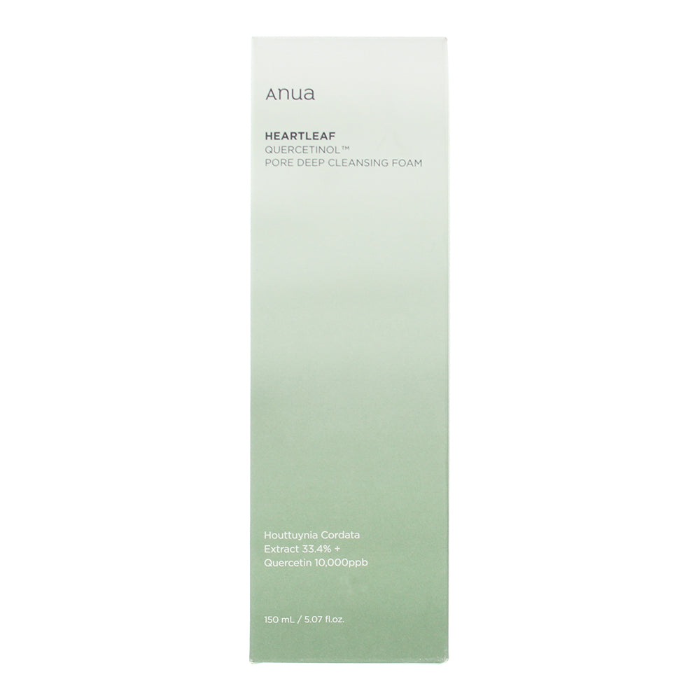 Anua Heartleaf Quercetinol Pore Deep Cleansing Foam 150ml - Box