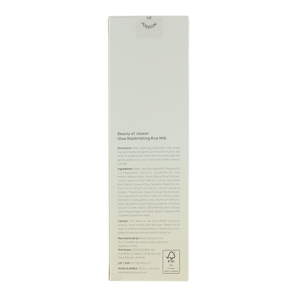 Beauty Of Joseon Glow Replenishing Rice Milk Toner 150ml