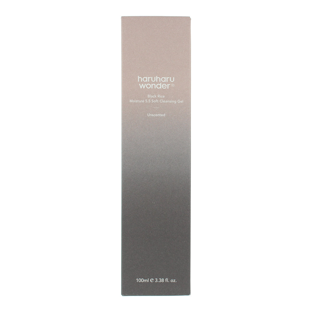 Haruharu Wonder Black Rice Moisture 5.5 Soft Cleansing Gel 100ml - Box
