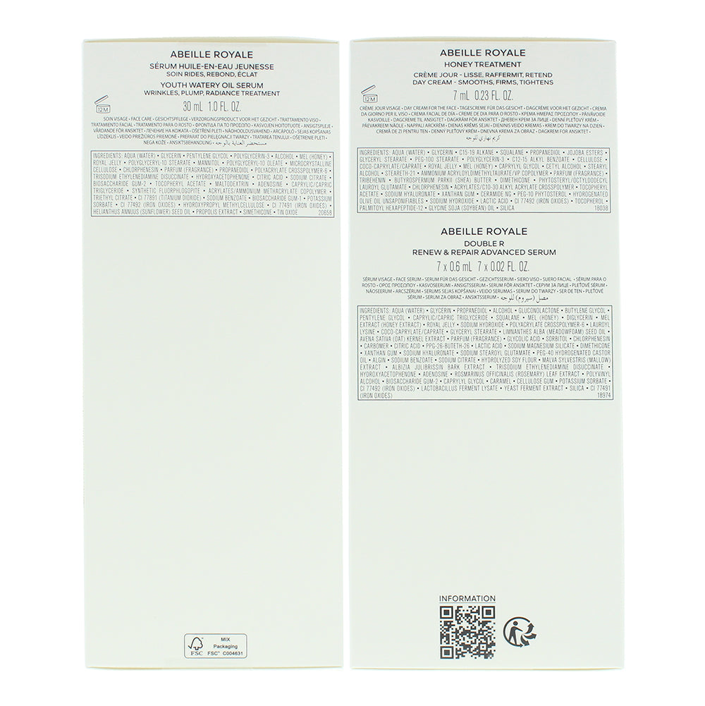 Guerlain Abeille Royale 3 Piece Gift Set: Day Cream 7ml - Oil In Water Serum 30m