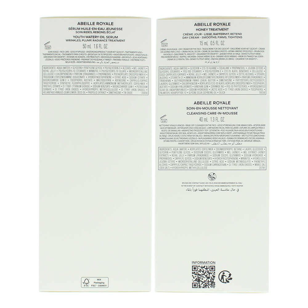 Guerlain Abeille Royale 3 Piece Gift Set: Watery Oil Serum 50ml - Day Cream 15ml